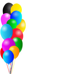 ballons multicolores