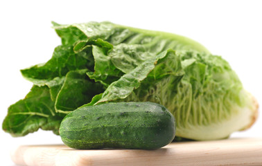 Romaine Lettuce and Cucumber