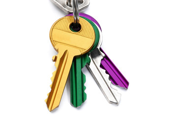 Set of colored keys