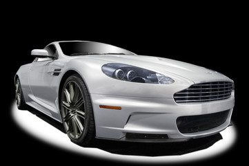 Fototapeta premium Silver sports car