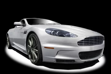 Silver sports car