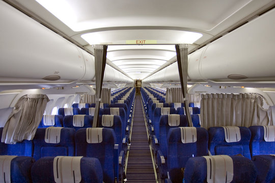 int&eacute;rieur d'un avion de ligne