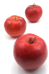 red apples isolated