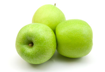 green apples isolated