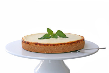Käsetorte auf Tortenplatte