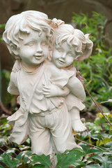 Sculpture of the boy and the girl