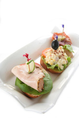 open sandwich
