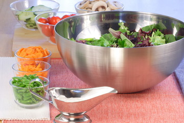 healthy organic salad ingredients