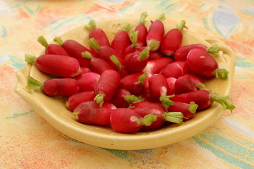 Assiette de radis