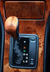Gear Shift in a Luxury Car