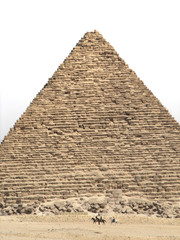 Fototapeta na wymiar Pyramid on white background