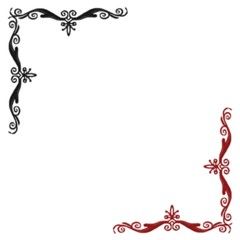 Obraz premium CADRE ROUGE NOIR