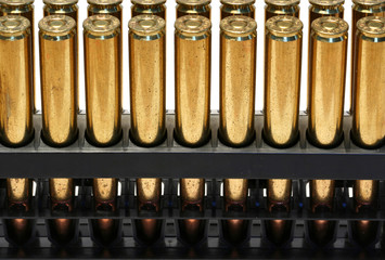 Isolated 30-06 bullets on white