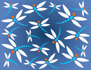 dark dragonflies background