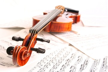 Violin on scores