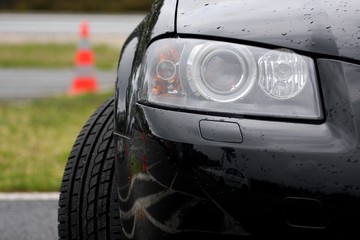 détail auto noire