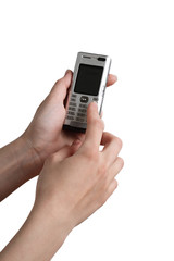 phone in hands
