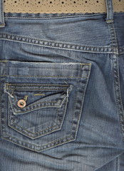 Fototapeta premium Jeans back pocket.