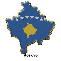 Kosovo metal pin badge