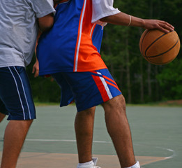 Naklejka premium Basketball game