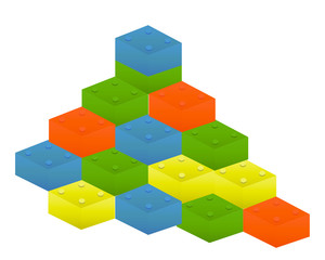 Obraz premium Buiding Blocks 3D