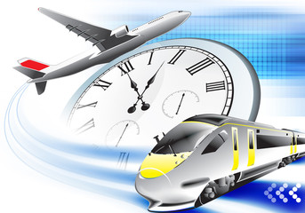 Fototapeta premium Travel background