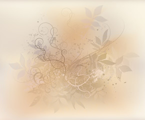 Floral background in soft colors