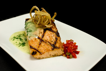 Grilled Salmon Plate