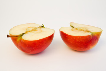 isolated apple on white background