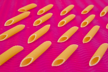 penne collection on colorful background