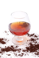 Brandy and coffe