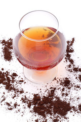 Brandy and coffe