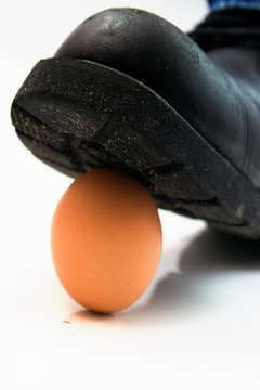 black shoe