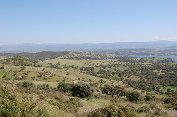Fototapeta na wymiar Lago Coghinas