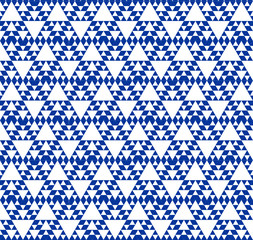 swirling David star  -  wrapping seamless pattern