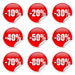 Discount label and sticker
