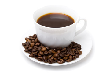 The cup of coffee and beans 2  