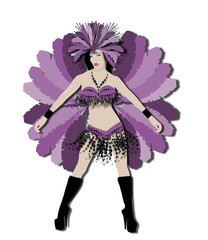 Purple Carnival Dancer