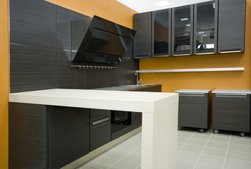 Fototapeta na wymiar the modern kitchen details