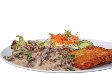 Beef Stroganoff mit Rösti