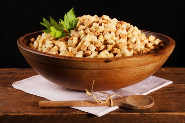 Bread Cubes ready to be made into Stuffing