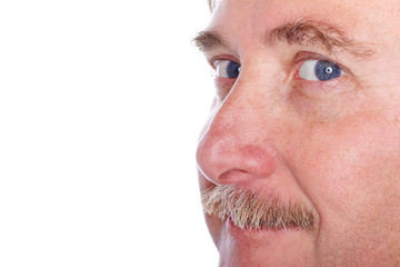 Fototapeta premium Closeup of a man's face