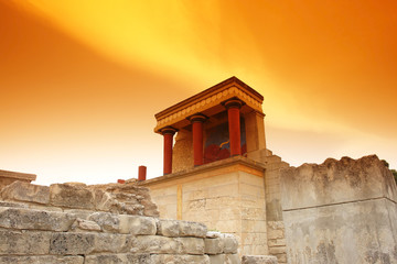Cnossos site archéologique en crète