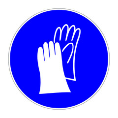 Fototapeta premium schild handschuhe