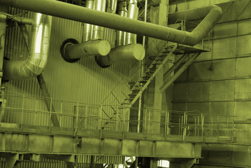 Pipes inside energy plant