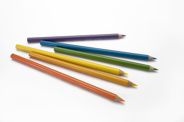A selection of coloured pencils