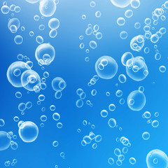 Rising air bubbles