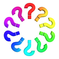 questions color wheel