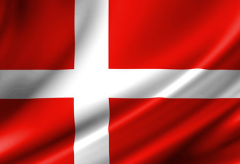 Obraz premium Danish flag