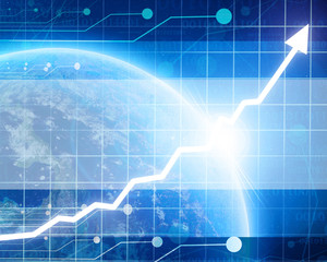 Arrow graph going up